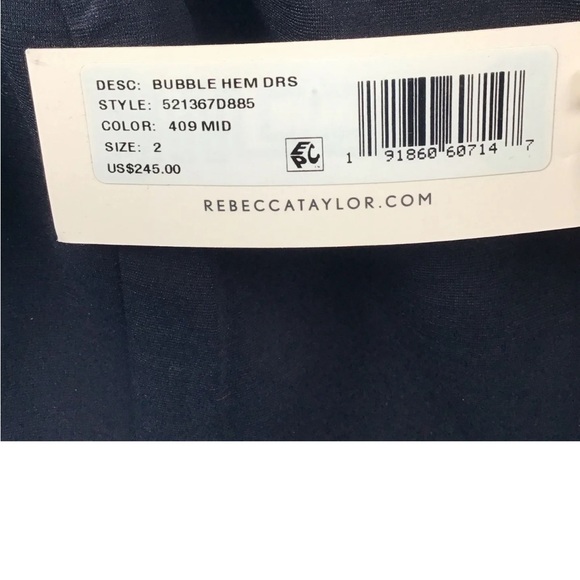 Mormon wives Black v neck short dress size2 extra small with a bumble hem nwt - Picture 4 of 9